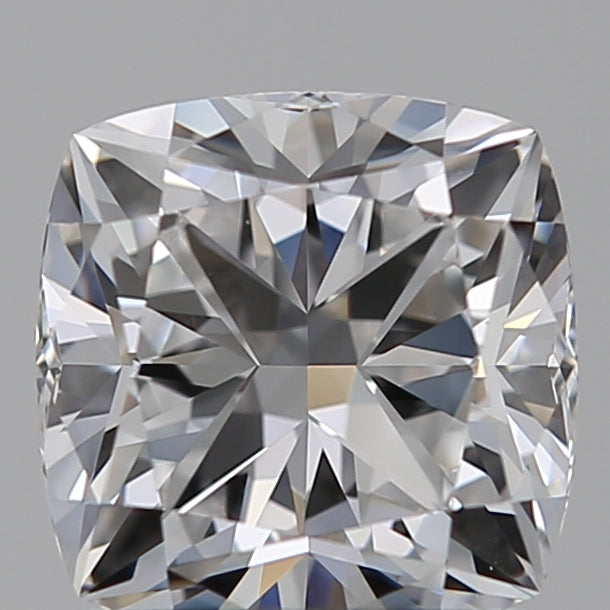1.27 Carat Cushion Lab Diamond with  Cut Diamond in 14KT  view 1
