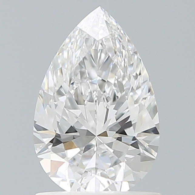 1.06 Carat Pear Lab Diamond with  Cut Diamond in 14KT  view 1
