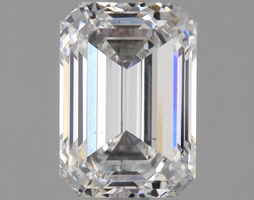 1.81 Carat Emerald Lab Diamond with  Cut Diamond in 14KT  view 1
