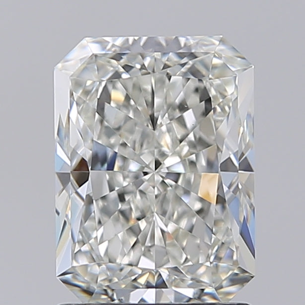 1.51 Carat Radiant Lab Diamond with  Cut Diamond in 14KT  view 1
