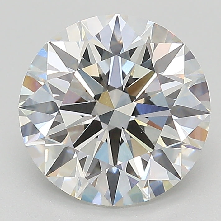 2.56 Carat Round Lab Diamond with  Cut Diamond in 14KT  view 1
