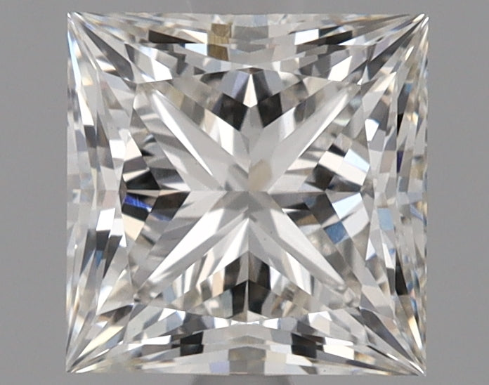 1.61 Carat Princess Lab Diamond with  Cut Diamond in 14KT  view 1
