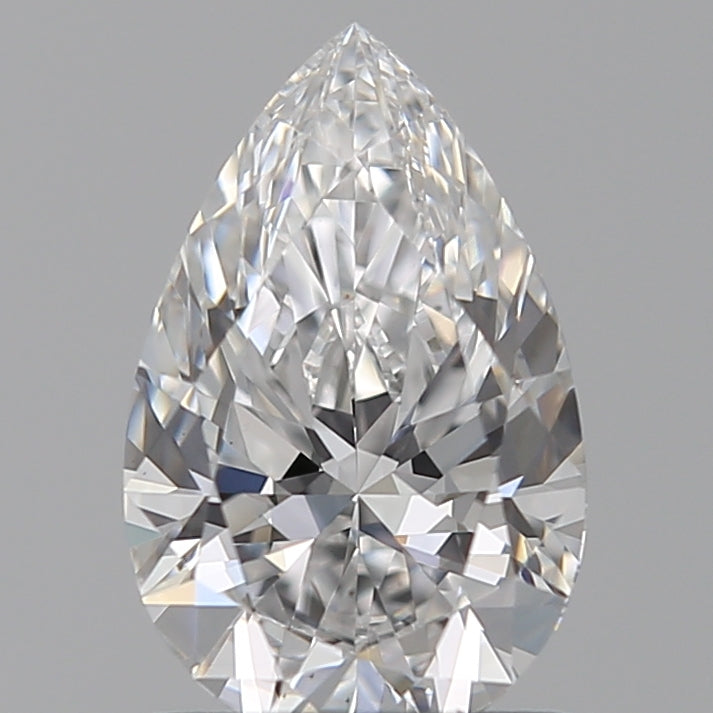 1.09 Carat Pear Lab Diamond with  Cut Diamond in 14KT  view 1
