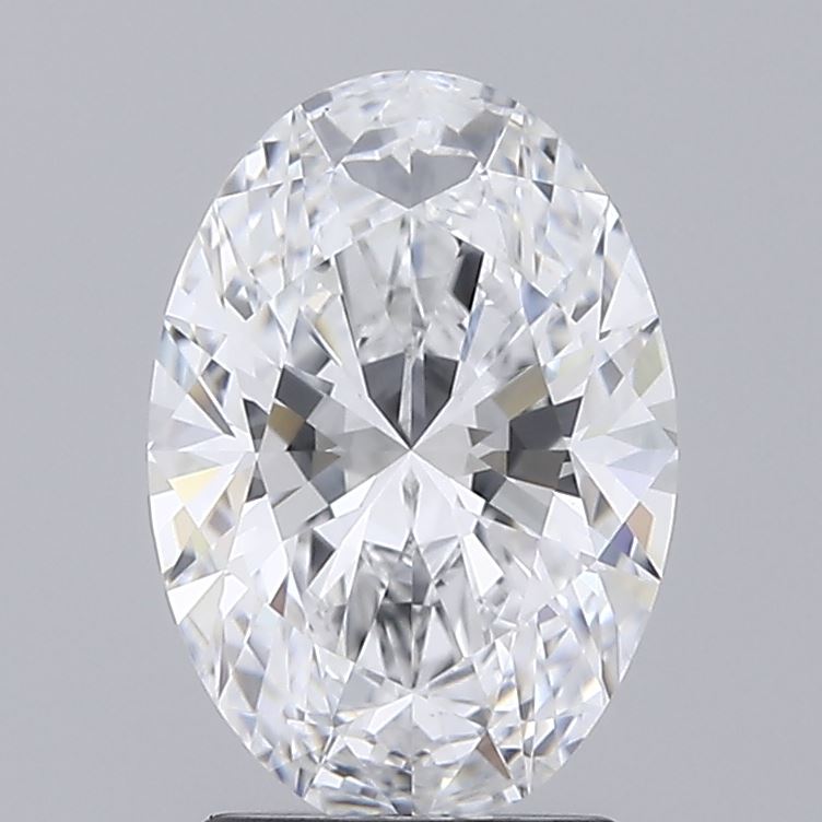 2.13 Carat Oval Lab Diamond with  Cut Diamond in 14KT  view 1

