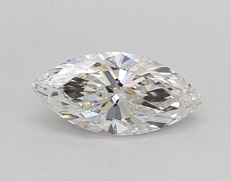 1.0 Carat Marquise Lab Diamond with  Cut Diamond in 14KT  view 1
