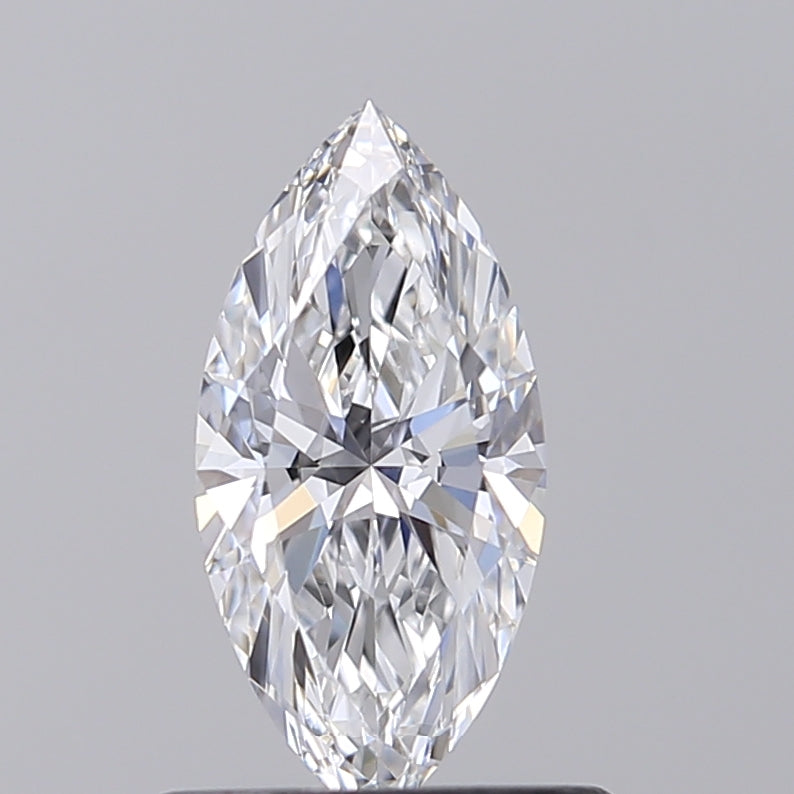 0.6 Carat Marquise Lab Diamond with  Cut Diamond in 14KT  view 1
