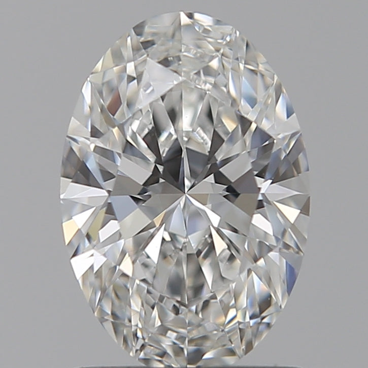 1.09 Carat Oval Lab Diamond with  Cut Diamond in 14KT  view 1
