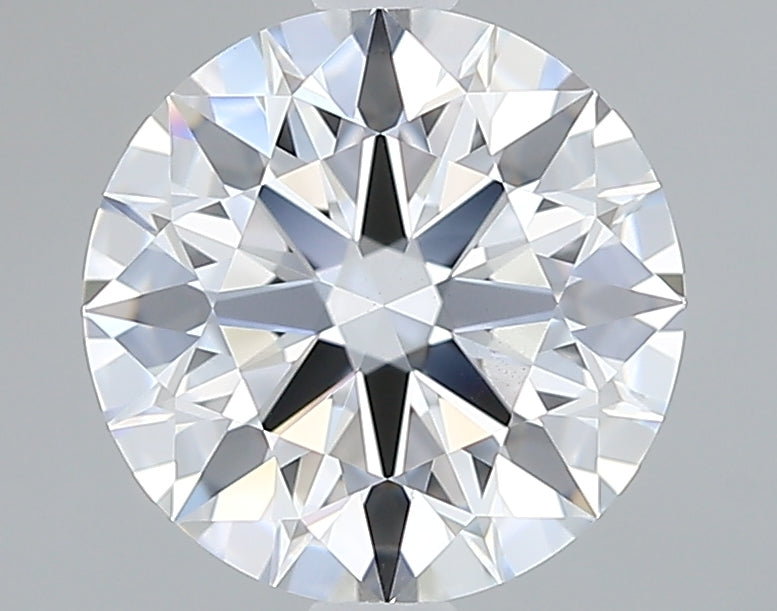 1.36 Carat Round Lab Diamond with  Cut Diamond in 14KT  view 1
