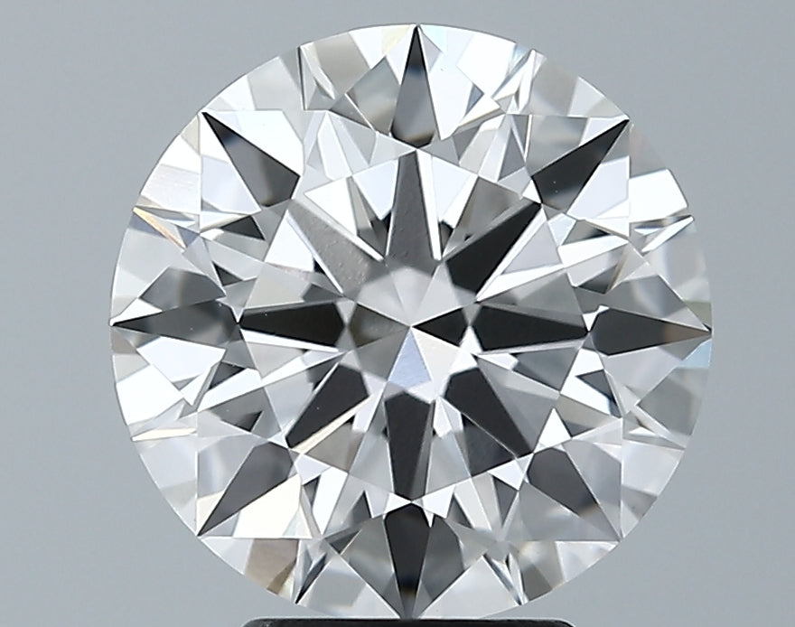 3.81 Carat Round Lab Diamond with  Cut Diamond in 14KT  view 1
