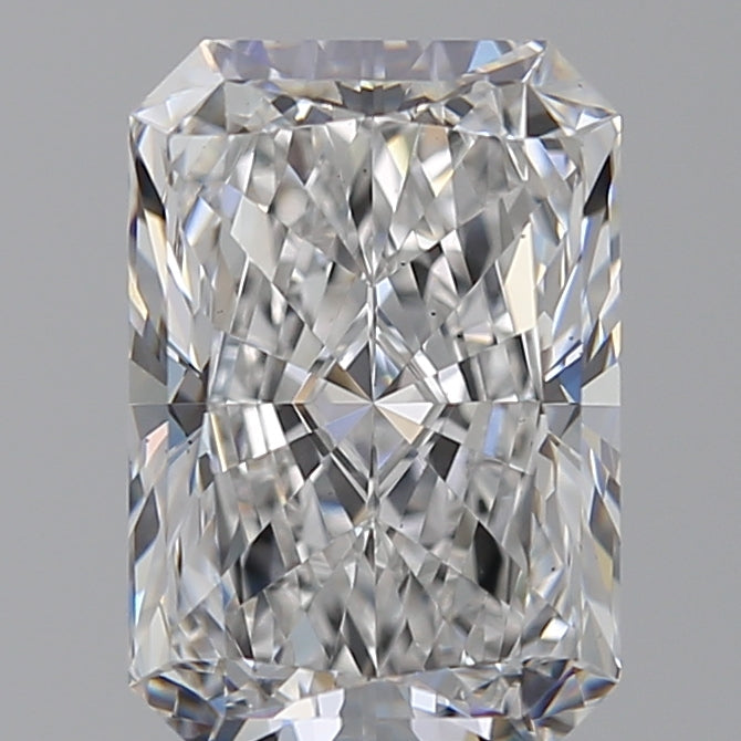 3.51 Carat Radiant Lab Diamond with  Cut Diamond in 14KT  view 1
