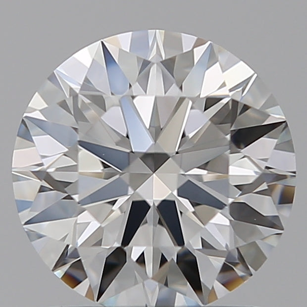 1.26 Carat Round Lab Diamond with  Cut Diamond in 14KT  view 1
