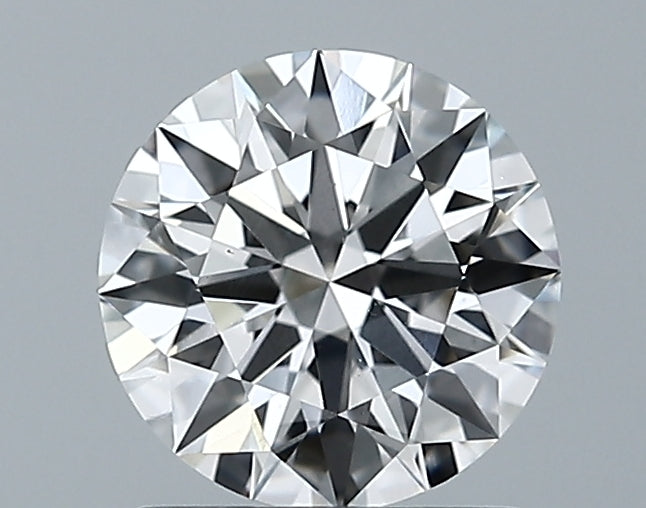 1.28 Carat Round Lab Diamond with  Cut Diamond in 14KT  view 1
