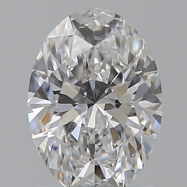 1.04 Carat Oval Lab Diamond with  Cut Diamond in 14KT  view 1
