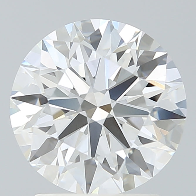 2.32 Carat Round Lab Diamond with  Cut Diamond in 14KT  view 1

