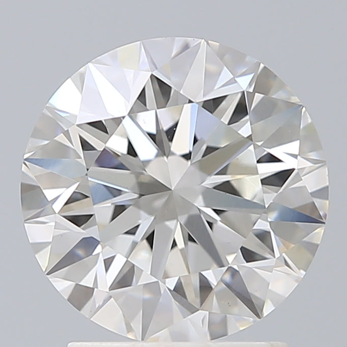 2.29 Carat Round Lab Diamond with  Cut Diamond in 14KT  view 1
