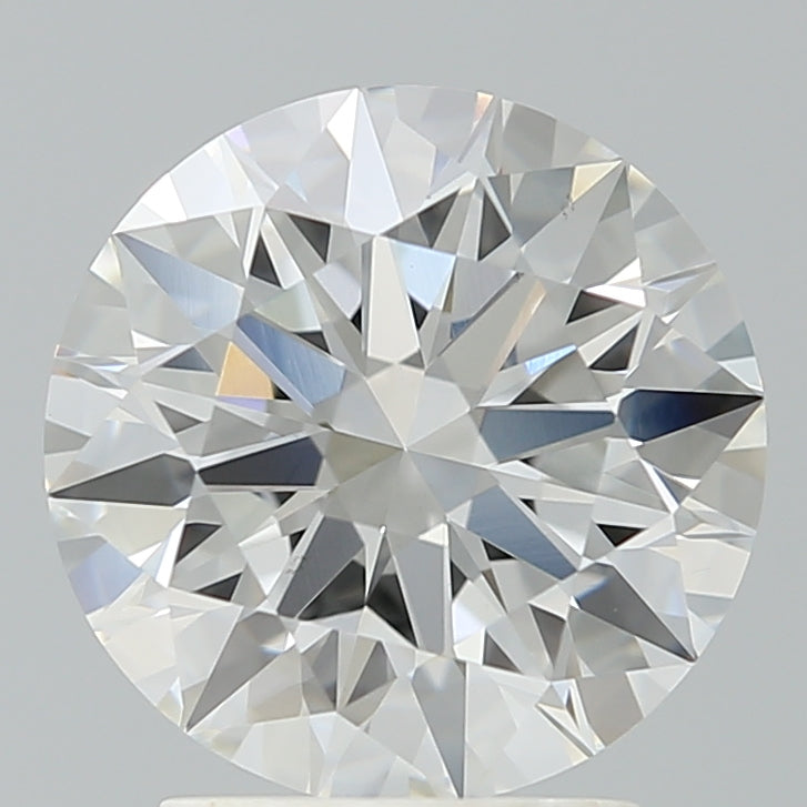 2.73 Carat Round Lab Diamond with  Cut Diamond in 14KT  view 1
