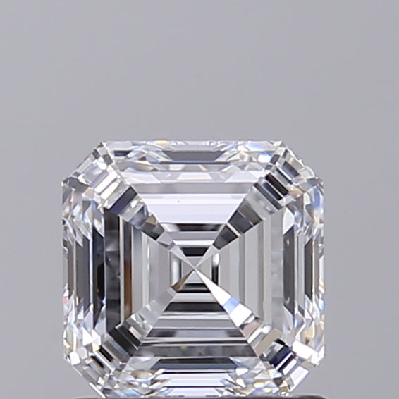 1.0 Carat Emerald Lab Diamond with  Cut Diamond in 14KT  view 1
