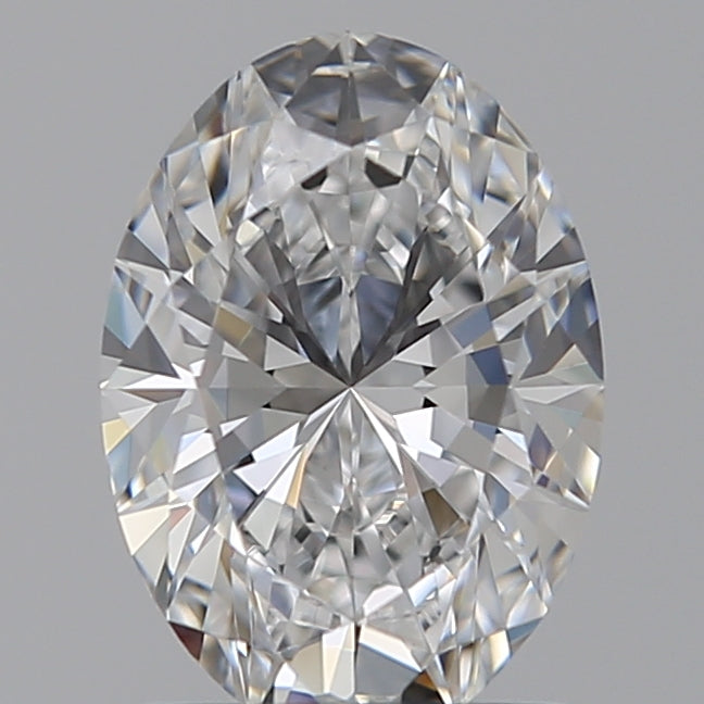 1.25 Carat Oval Lab Diamond with  Cut Diamond in 14KT  view 1

