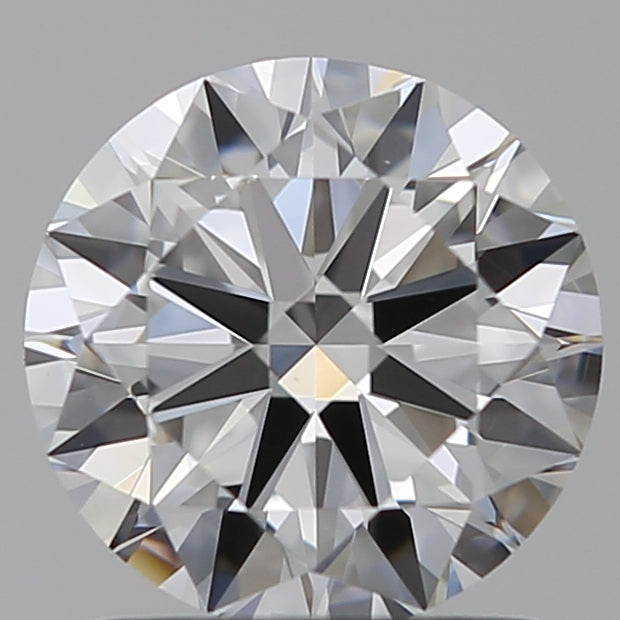 1.25 Carat Round Lab Diamond with  Cut Diamond in 14KT  view 1
