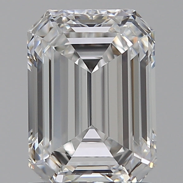 1.46 Carat Emerald Lab Diamond with  Cut Diamond in 14KT  view 1
