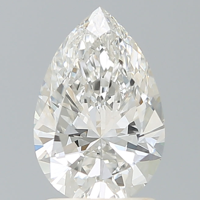 1.9 Carat Pear Lab Diamond with  Cut Diamond in 14KT  view 1
