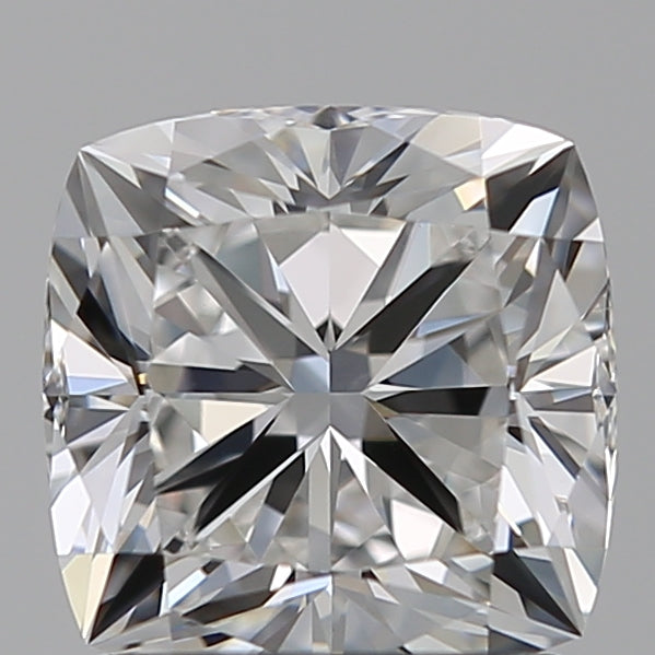 1.52 Carat Cushion Lab Diamond with  Cut Diamond in 14KT  view 1
