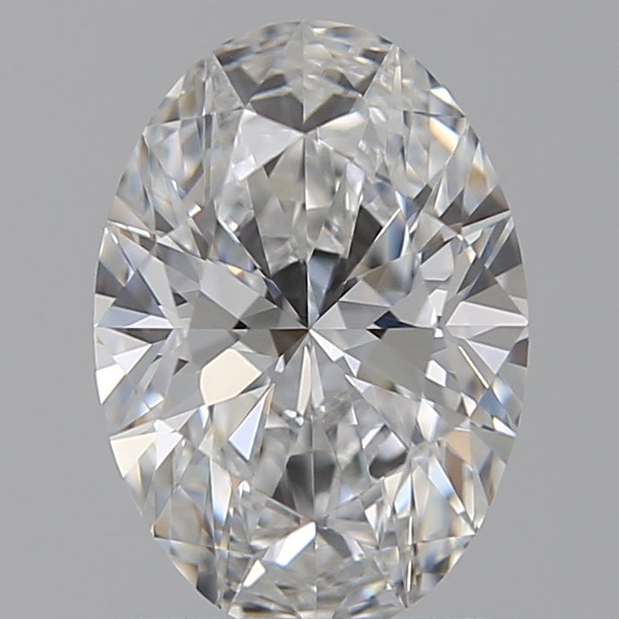1.07 Carat Oval Lab Diamond with  Cut Diamond in 14KT  view 1
