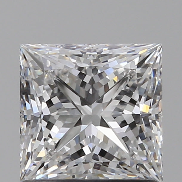 1.1 Carat Princess Lab Diamond with  Cut Diamond in 14KT  view 1
