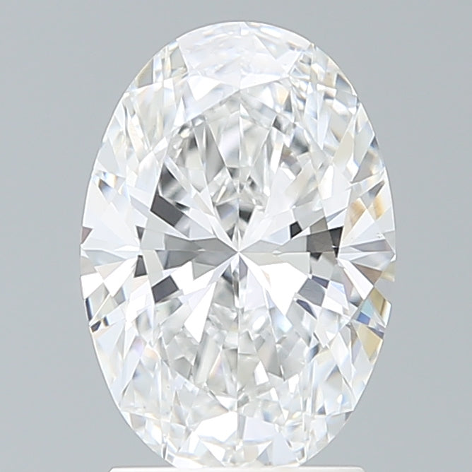 2.18 Carat Oval Lab Diamond with  Cut Diamond in 14KT  view 1
