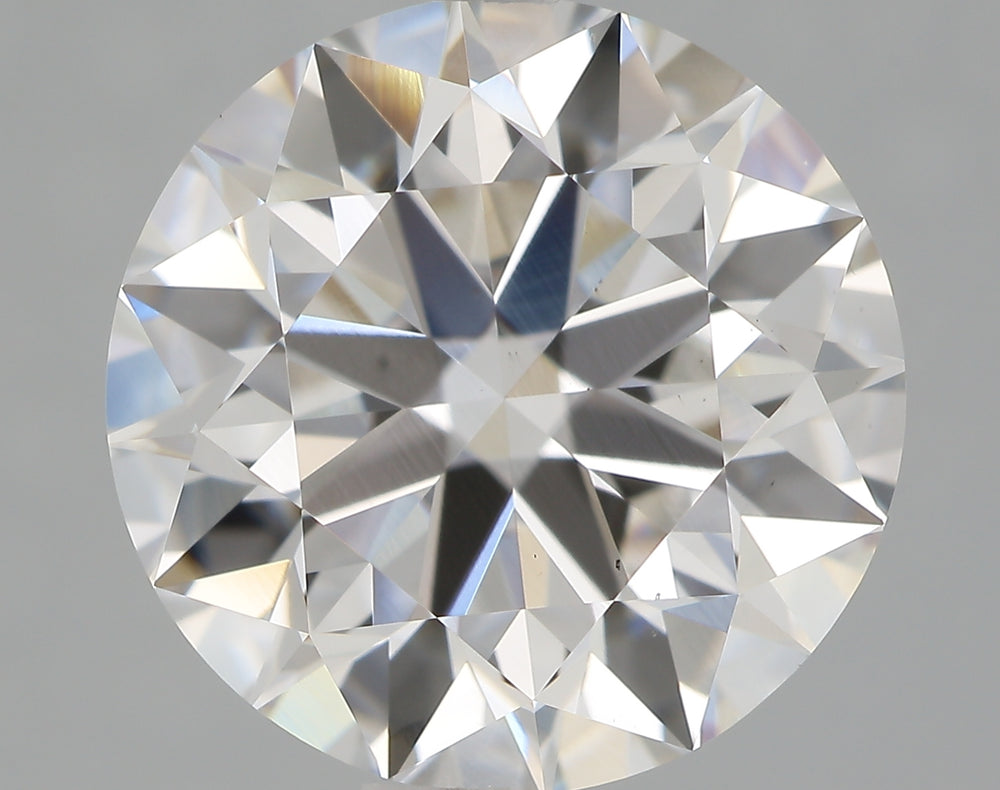 3.1 Carat Round Lab Diamond with  Cut Diamond in 14KT  view 1
