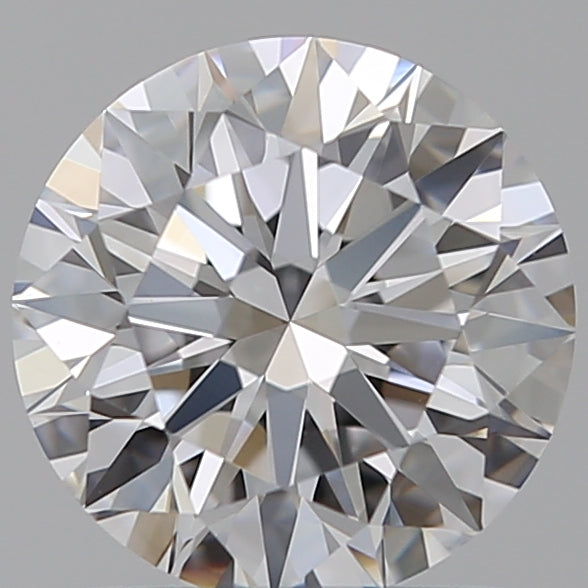 1.26 Carat Round Lab Diamond & 1.25 Carat Round Lab Diamond with  Cut Diamond in 14KT  view 1
