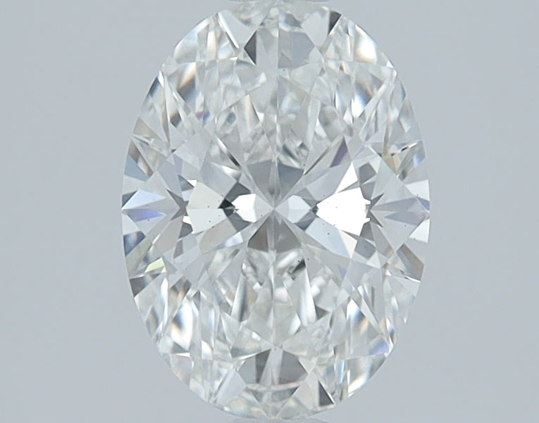 1.16 Carat Oval Lab Diamond with  Cut Diamond in 14KT  view 1

