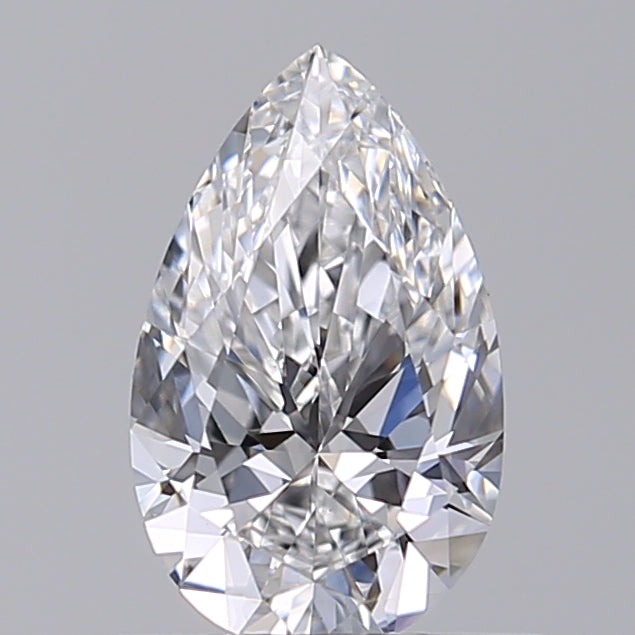 0.63 Carat Pear Lab Diamond & 0.63 Carat Pear Lab Diamond with  Cut Diamond in 14KT  view 1
