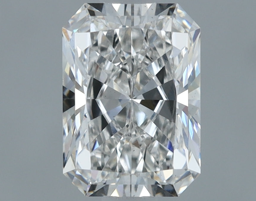 0.92 Carat Radiant Lab Diamond with  Cut Diamond in 14KT  view 1
