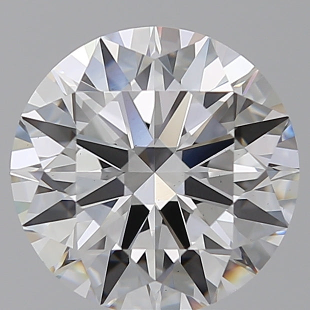 3.51 Carat Round Lab Diamond with  Cut Diamond in 14KT  view 1
