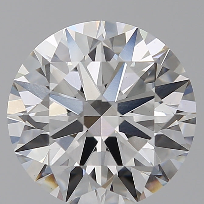 2.25 Carat Round Lab Diamond with  Cut Diamond in 14KT  view 1
