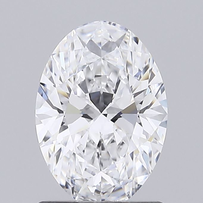 1.16 Carat Oval Lab Diamond with  Cut Diamond in 14KT  view 1
