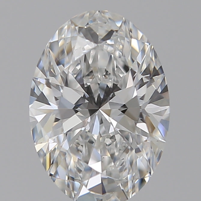 1.06 Carat Oval Lab Diamond with  Cut Diamond in 14KT  view 1
