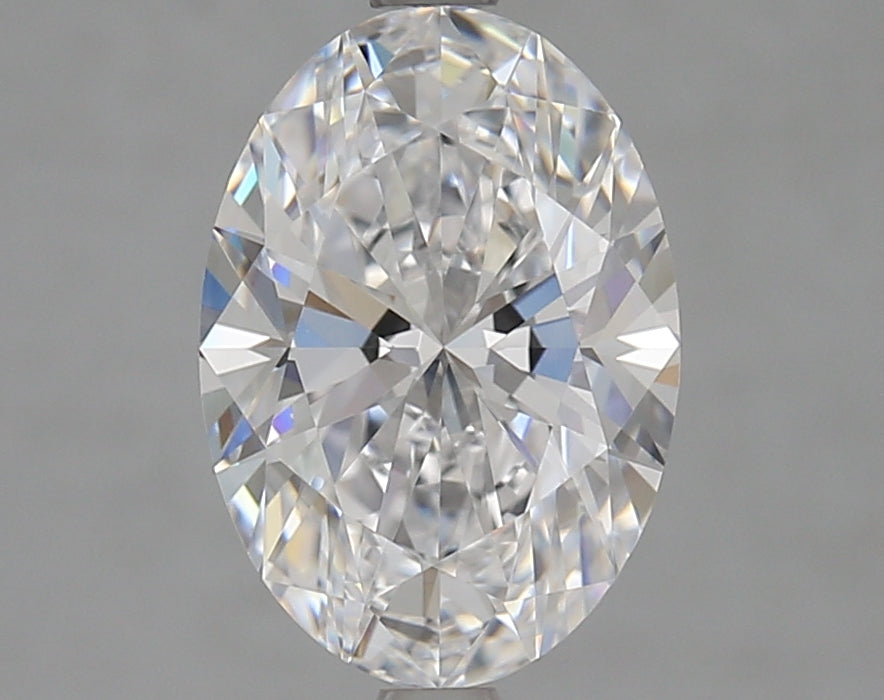 2.73 Carat Oval Lab Diamond with  Cut Diamond in 14KT  view 1

