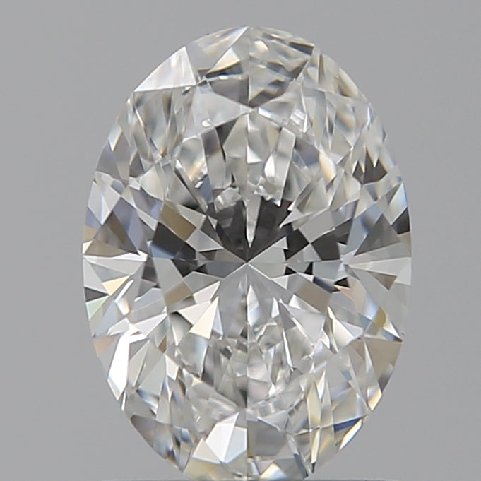 1.06 Carat Oval Lab Diamond with  Cut Diamond in 14KT  view 1
