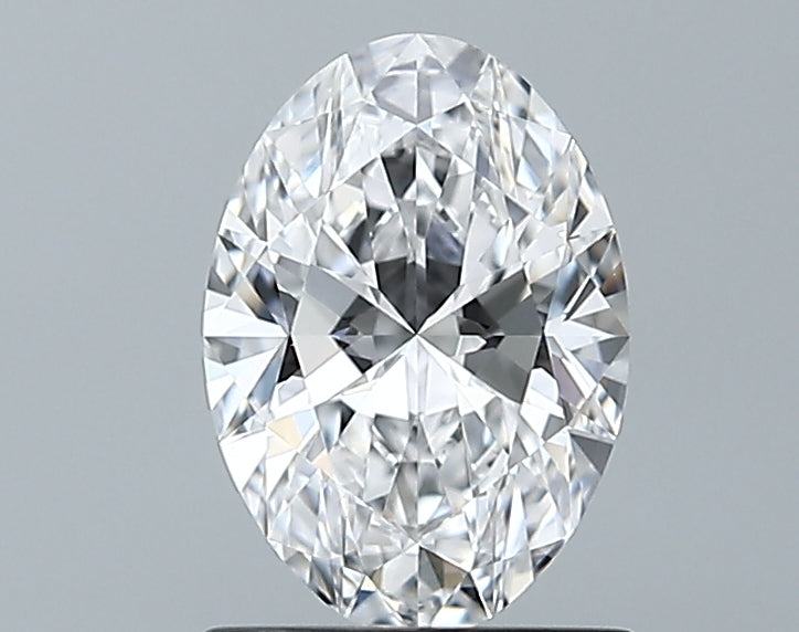 1.04 Carat Oval Lab Diamond with  Cut Diamond in 14KT  view 1
