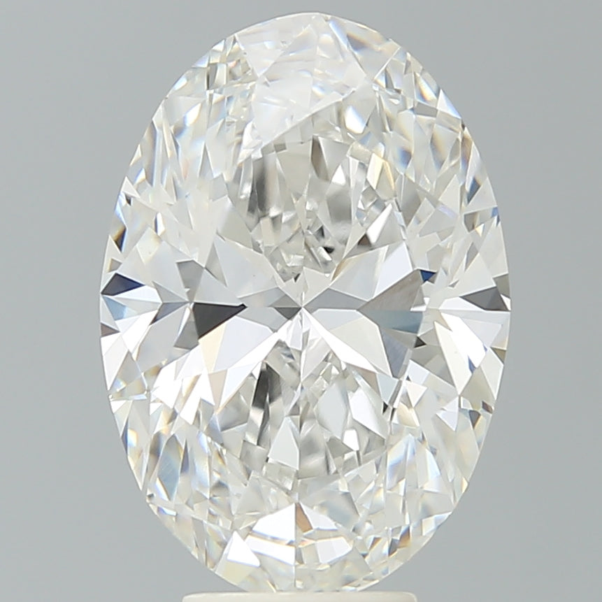 6.62 Carat Oval Lab Diamond with  Cut Diamond in 14KT  view 1
