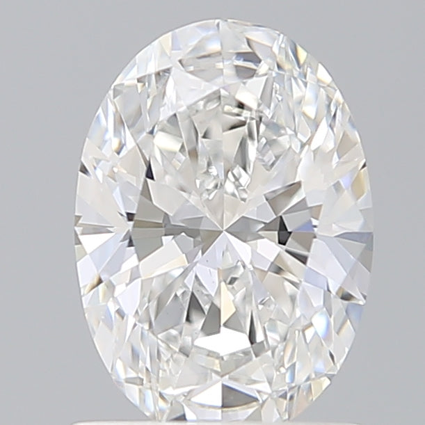 1.22 Carat Oval Lab Diamond with  Cut Diamond in 14KT  view 1
