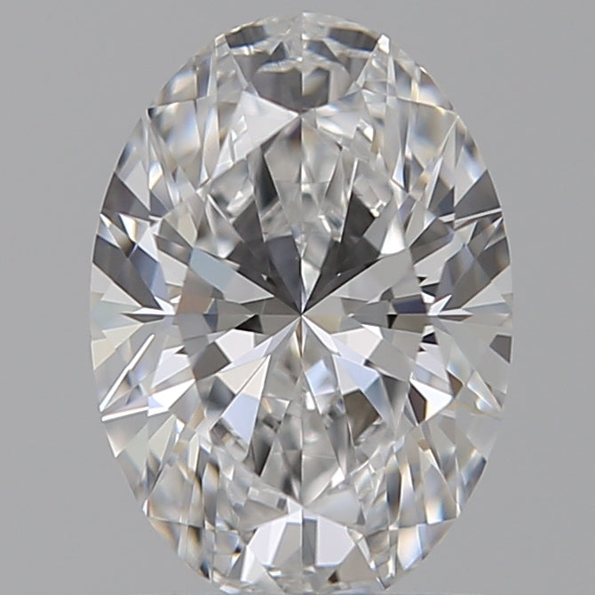 1.09 Carat Oval Lab Diamond with  Cut Diamond in 14KT  view 1
