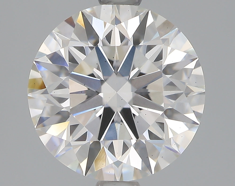2.19 Carat Round Lab Diamond with  Cut Diamond in 14KT  view 1
