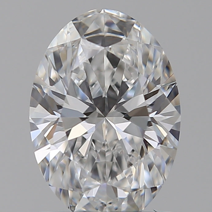 1.09 Carat Oval Lab Diamond with  Cut Diamond in 14KT  view 1

