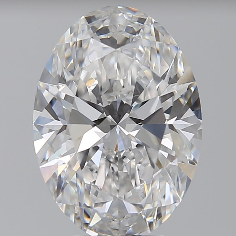 5.0 Carat Oval Lab Diamond with  Cut Diamond in 14KT  view 1
