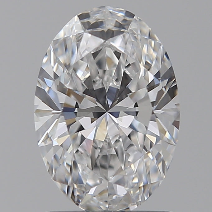 1.29 Carat Oval Lab Diamond with  Cut Diamond in 14KT  view 1
