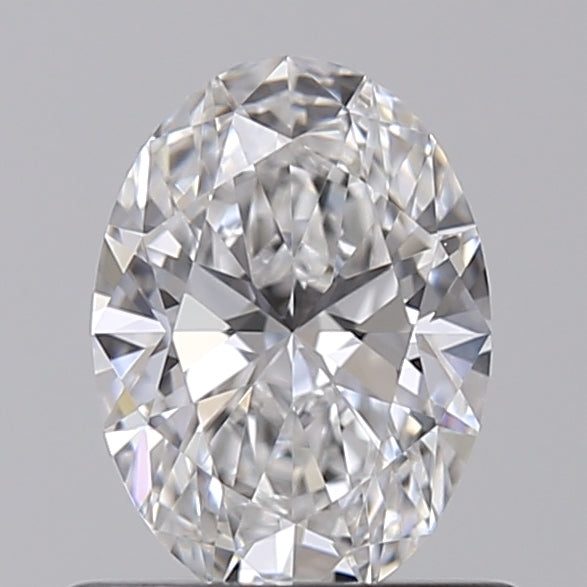 0.59 Carat Oval Lab Diamond & 0.56 Carat Oval Lab Diamond with  Cut Diamond in 14KT  view 1
