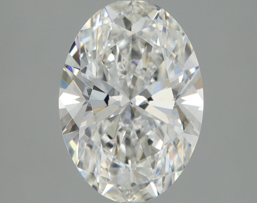 1.71 Carat Oval Lab Diamond with  Cut Diamond in 14KT  view 1
